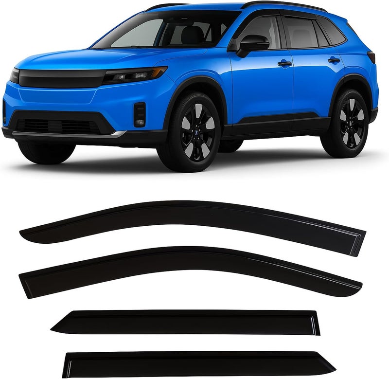 Optimal Co 2024-2026 Tape-On Rain Guards for Honda Prologue Side Window Visor Deflectors EX Touring Elite Tinted Vent Shade Protectors 2025 - Image 1